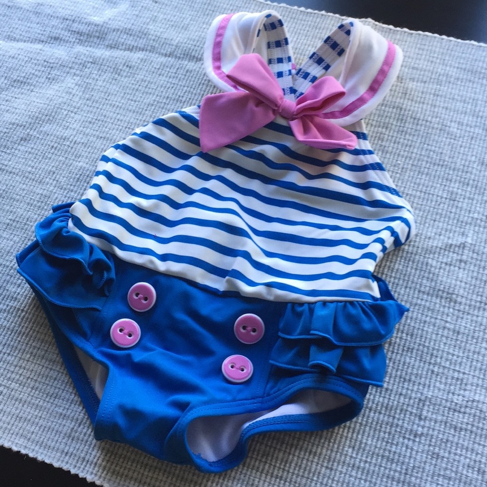 Gymboree Striped Swimsuit 6-12M
